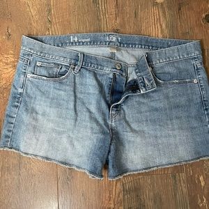 Loft raw hem shorts